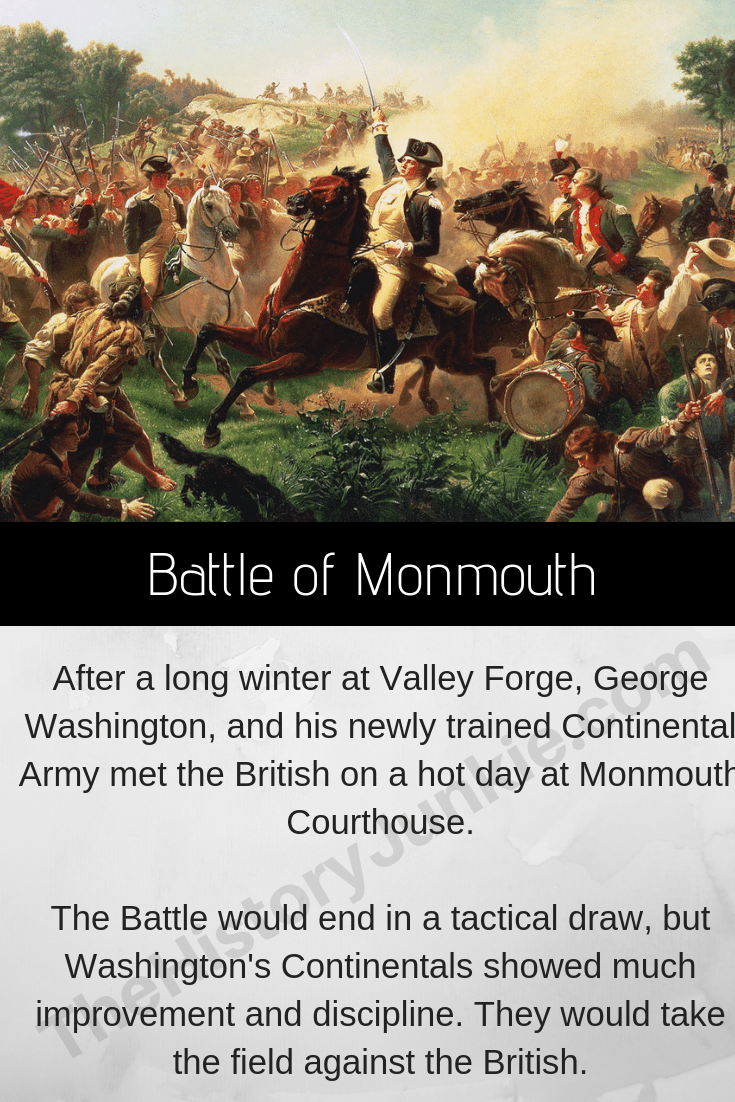 Bătălia de la Monmouth fapte