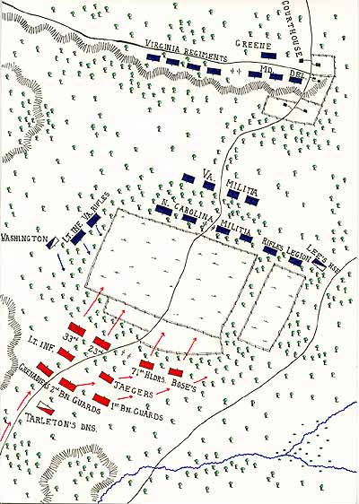 Battle of Guilford Courthouse Map