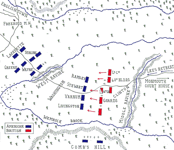 Battle of Monmouth Map 2