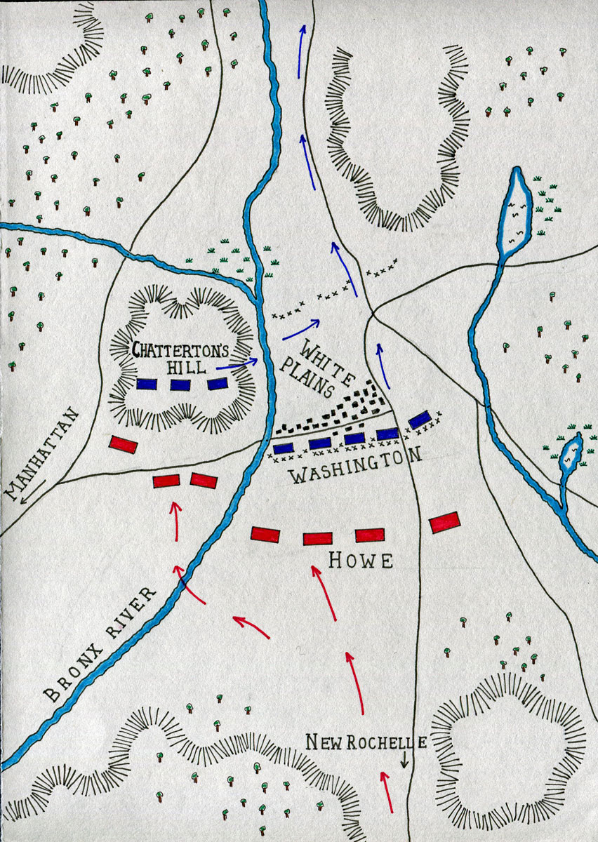 Battle of White Plains Map