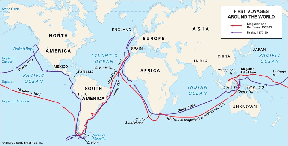 Ferdinand Magellan Route
