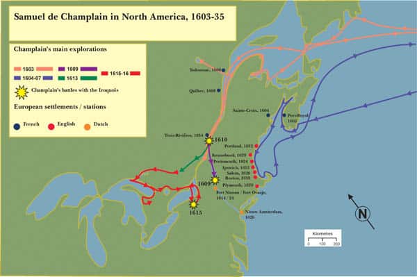 samuel de champlain first voyage to canada