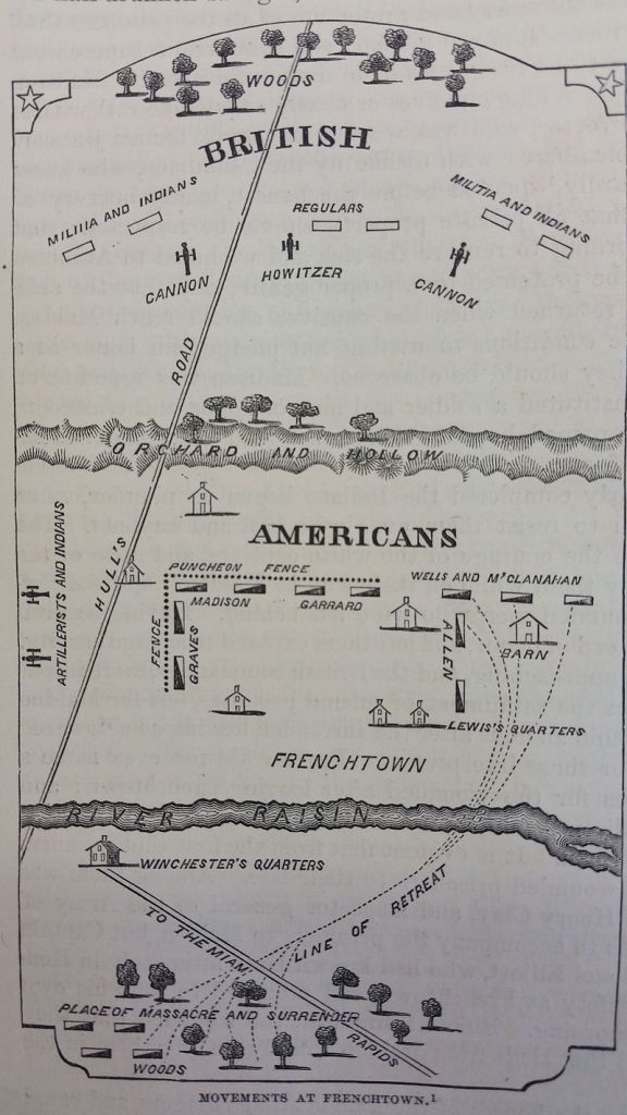 Battle of Frenchtown Map
