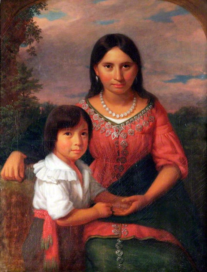 Pocahontas and Thomas Rolfe