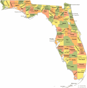 florida-county-map - The History Junkie