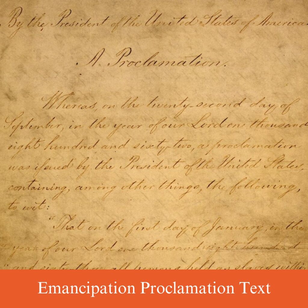 emancipation proclamation text