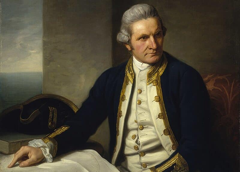 Captain James Cook Portrait in 1775