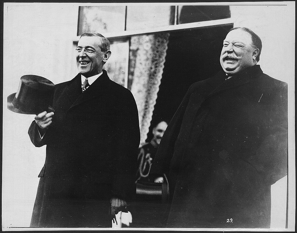 President Taft and President Elect Woodrow Wilson