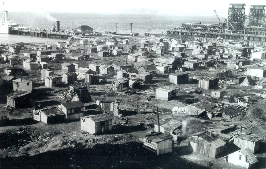 Hooverville during the Great Depression