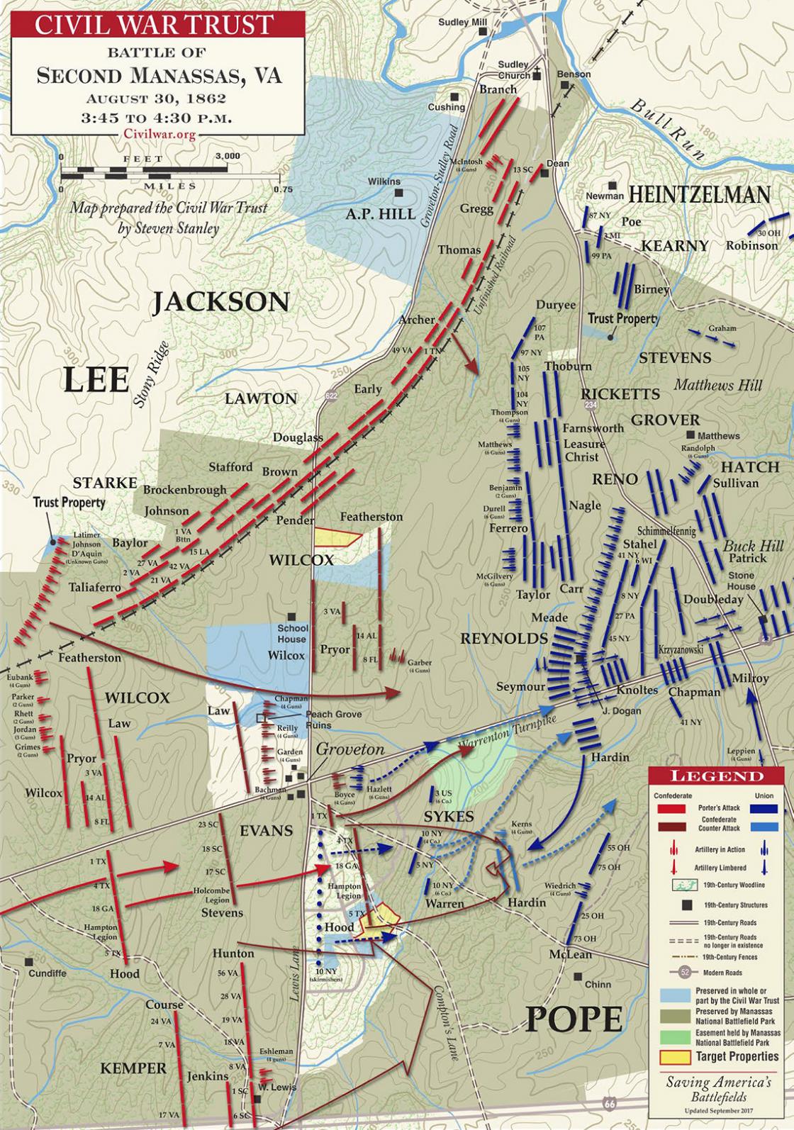Second Battle of Bull Run Map