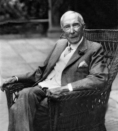 John D. Rockefeller at 90