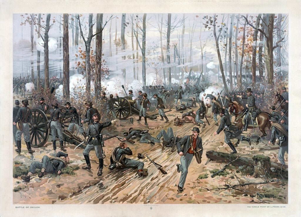 Confederate Retreat at the Battle of Shiloh