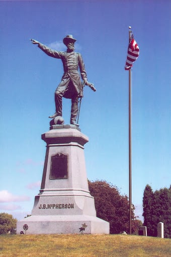 General James McPherson gravesite in Clyde Ohio