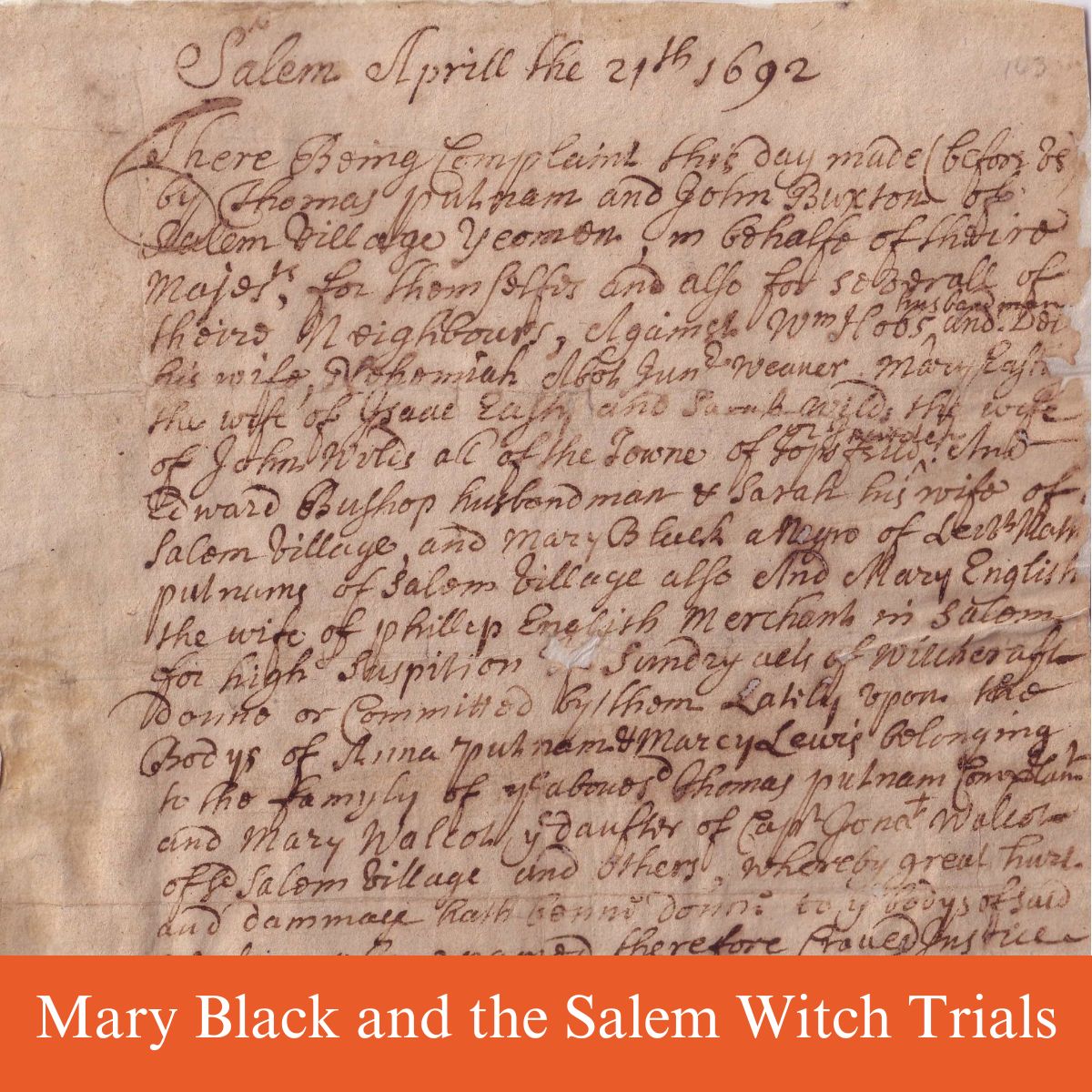 mary black the salem witch trials