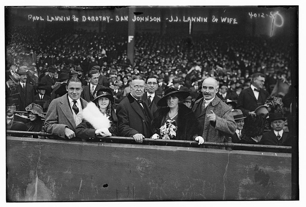 1916 World Series with Ban Johnson