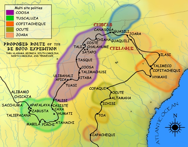 Hernando De Soto Map