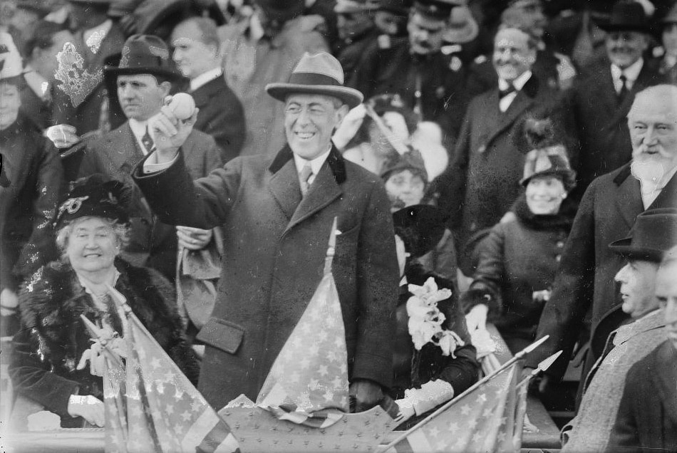 Woodrow Wilson At the 1915 World Series