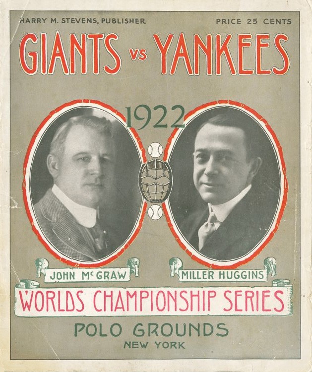 1922 World Series Flyer