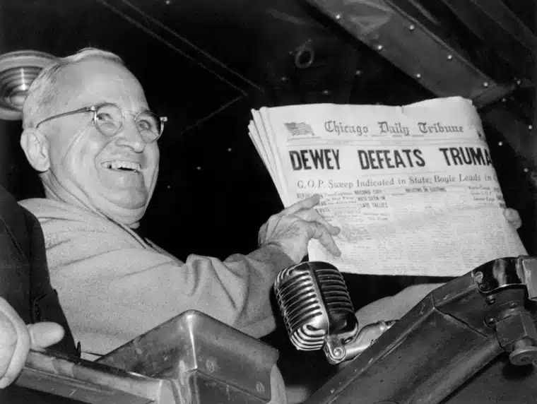 Truman beats Dewey