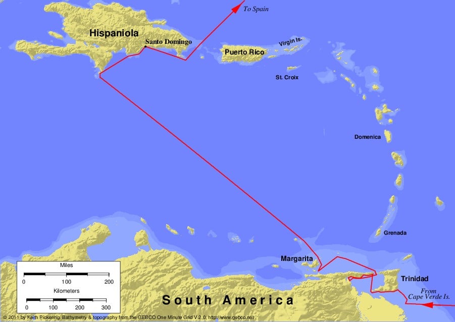 Christopher Columbus Third Voyage