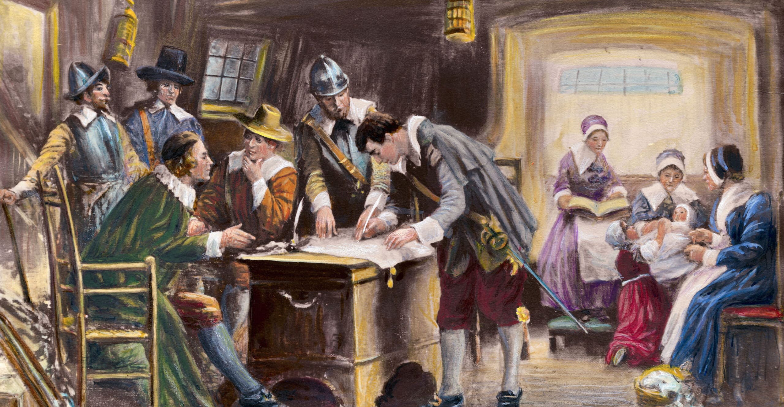 Mayflower Compact Signing