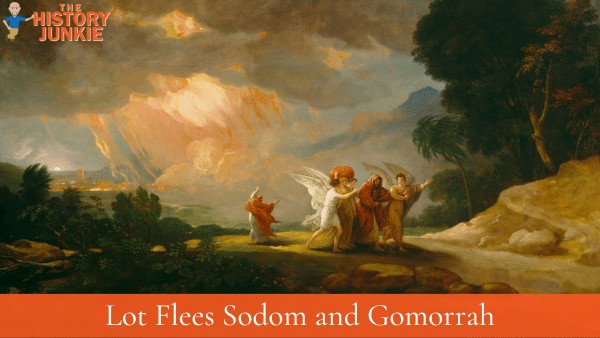 Lot Flees Sodom and Gomorrah