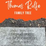 Thomas Rolfe Family tree